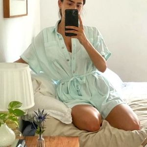Urban outfitters oversized playsuit romper